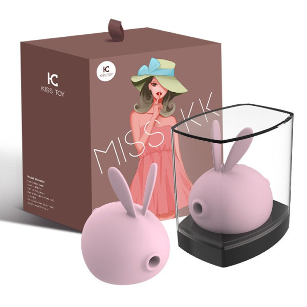 Вакуумный клиторальный стимулятор с вибрацией KissToy Miss KK Pink