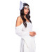 Повязка на голову с крыльями Leg Avenue Feather headband White, перья и натуральная кожа