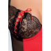 Корсет с пажами RODOS CORSET red S/M, трусики