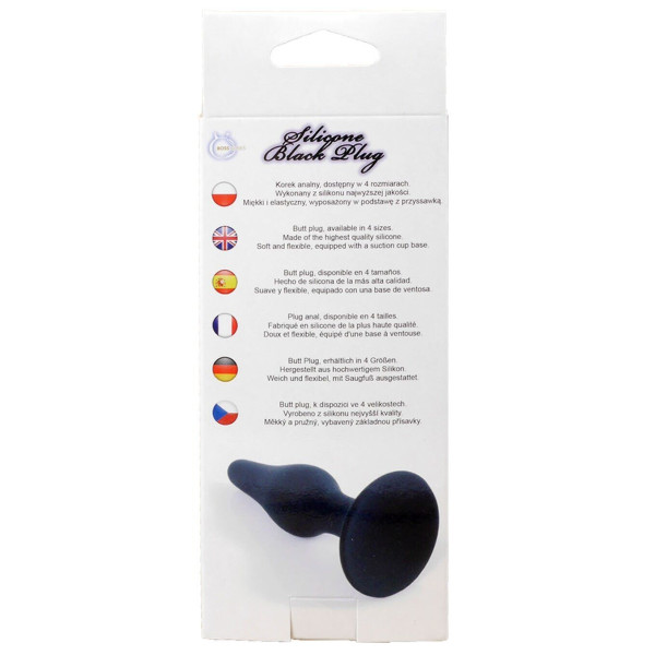 Анальный плаг Silicone Plug Black - Extra Large,