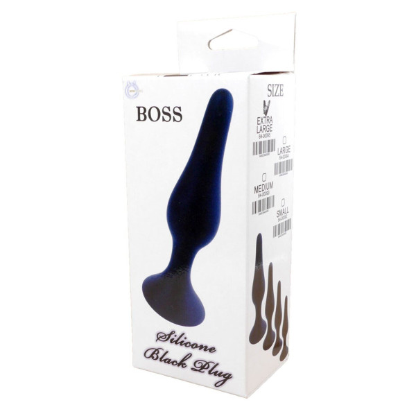 Анальный плаг Silicone Plug Black - Extra Large,