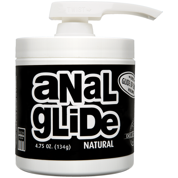 Анальная смазка на масляной основе Doc Johnson Anal Glide Natural длительное скольжение, 134 г