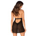 Пеньюар Obsessive Medilla chemise & thong XL/2XL