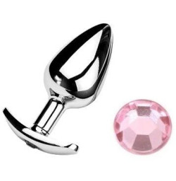 Анальная пробка якорь с кристаллом Pink, размер S,