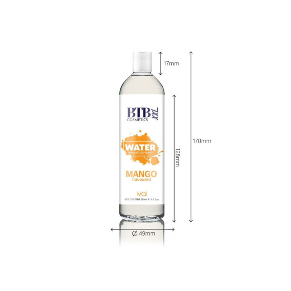 Смазка на водной основе BTB FLAVORED MANGO с ароматом манго, 250 мл