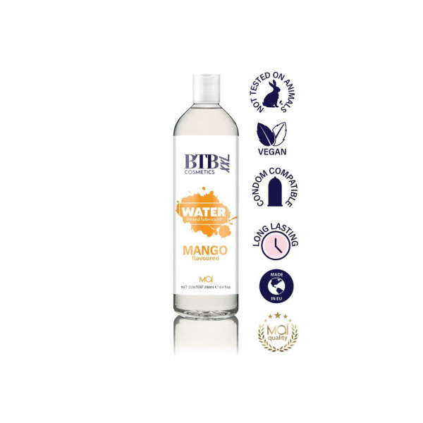 Смазка на водной основе BTB FLAVORED MANGO с ароматом манго, 250 мл