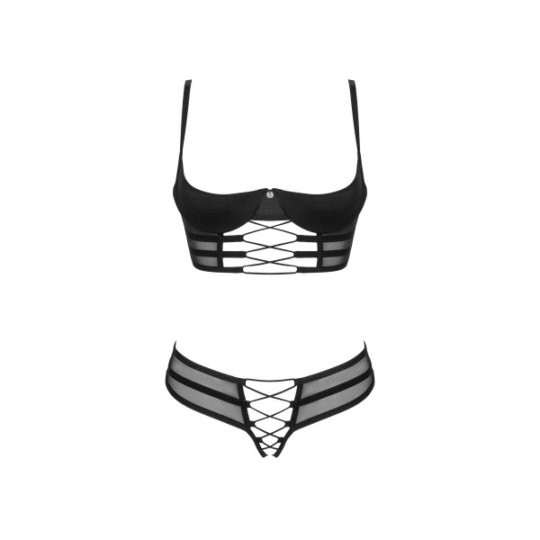 Комплект Obsessive Roxelia 2-pcs crotchless set XS/S
