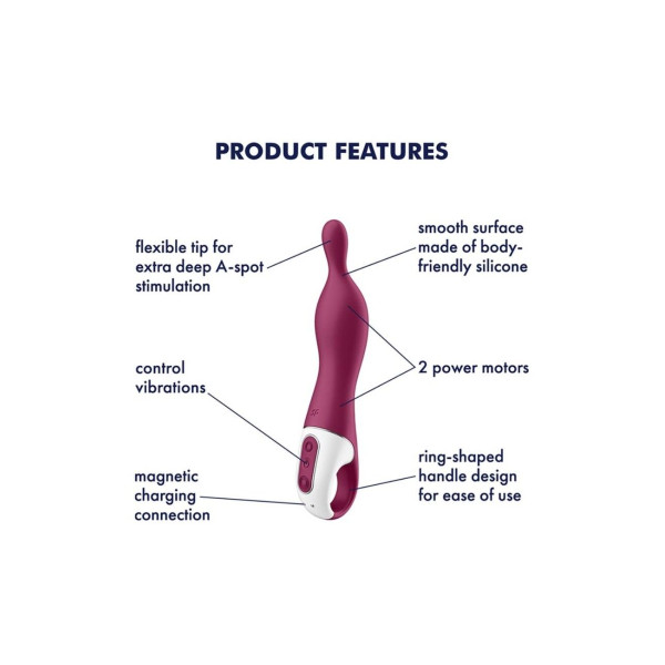 Вибратор для точки А Satisfyer A-Mazing 1 Berry 