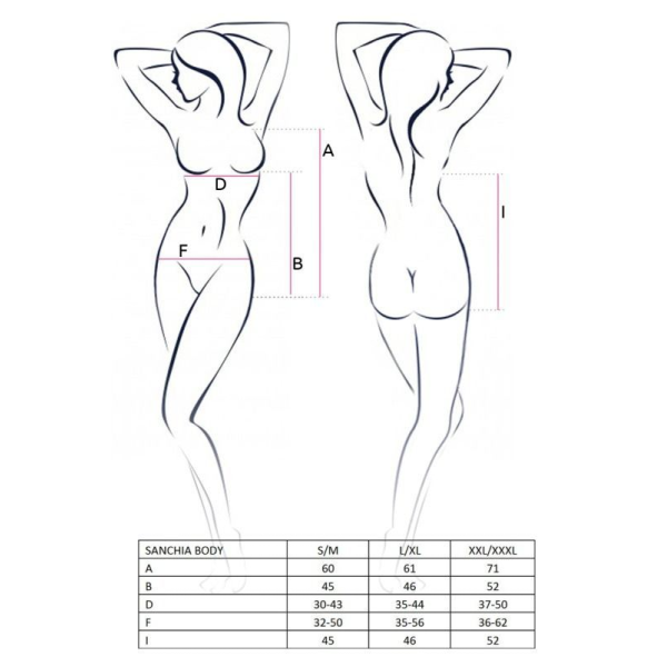 Боди сорочка SANCHIA BODY black L/XL