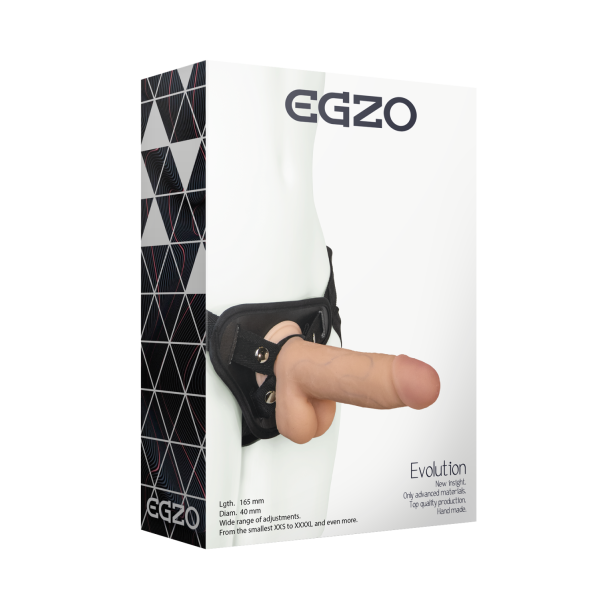 Страпон женский EGZO Evolution, 16,5*4 см