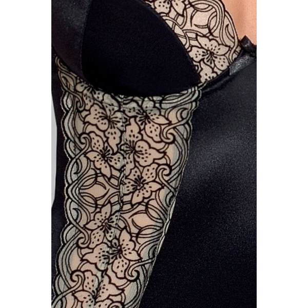 Корсет с пажами MONTANA CORSET black XXL/XXXL, трусики