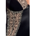 Корсет с пажами MONTANA CORSET black XXL/XXXL, трусики