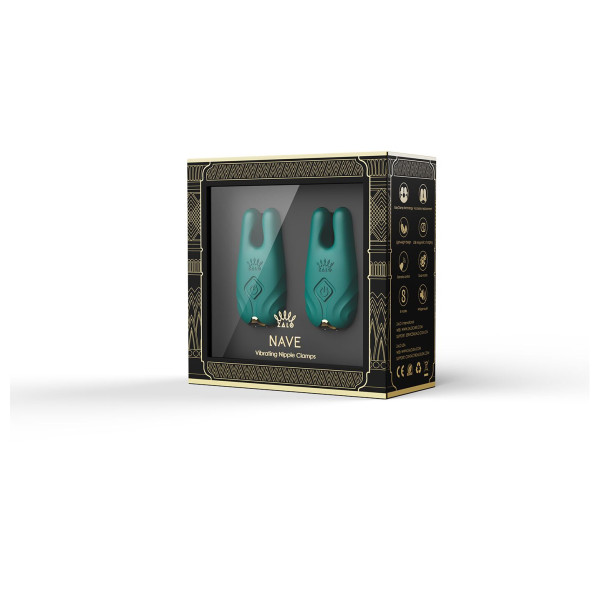 Вибратор для груди Zalo Nave Turquoise Green