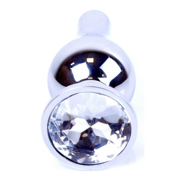 Анальная пробка Boss Series - Jewellery Silver BUTT PLUG Clear