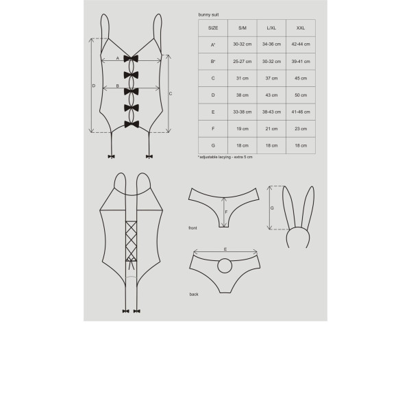 Костюм зайки Obsessive Bunny Pink S/M