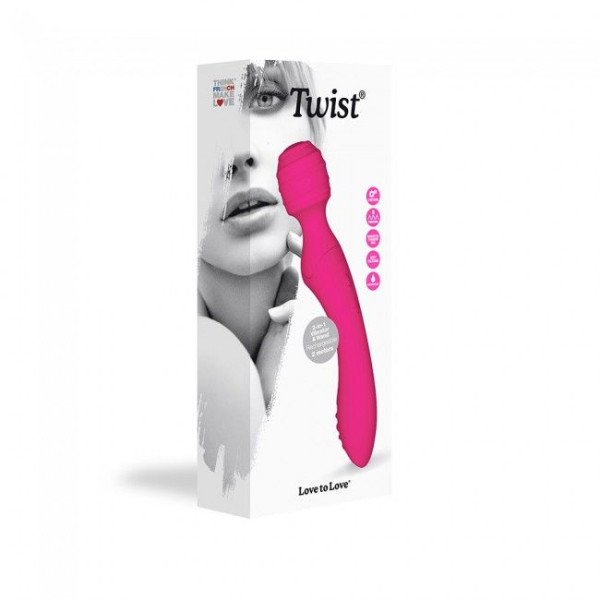 Вибромассажер 2-в-1 Love To Love TWIST Rose