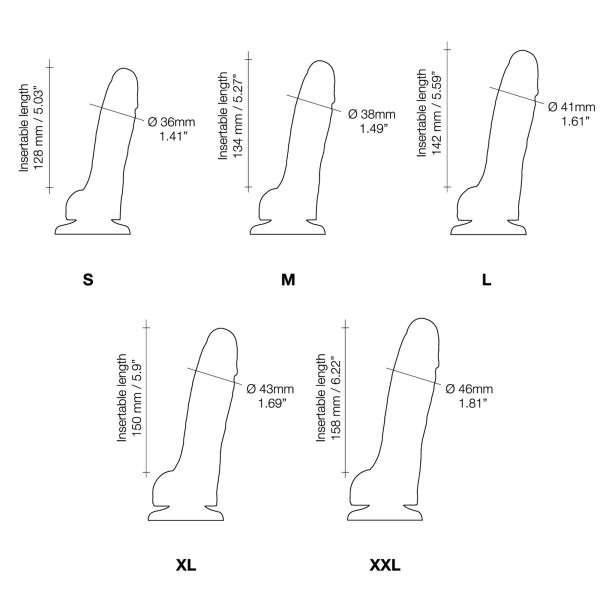 Реалистичный фаллоимитатор Strap-On-Me Sliding Skin Realistic Dildo Vanille - M, 18.5 см