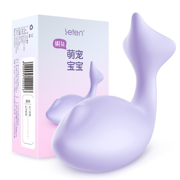 Смарт вибратор-яйцо Leten Fish Baby Purple