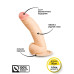 Фаллоимитатор на присоске Brazzers, 20*4,5 см