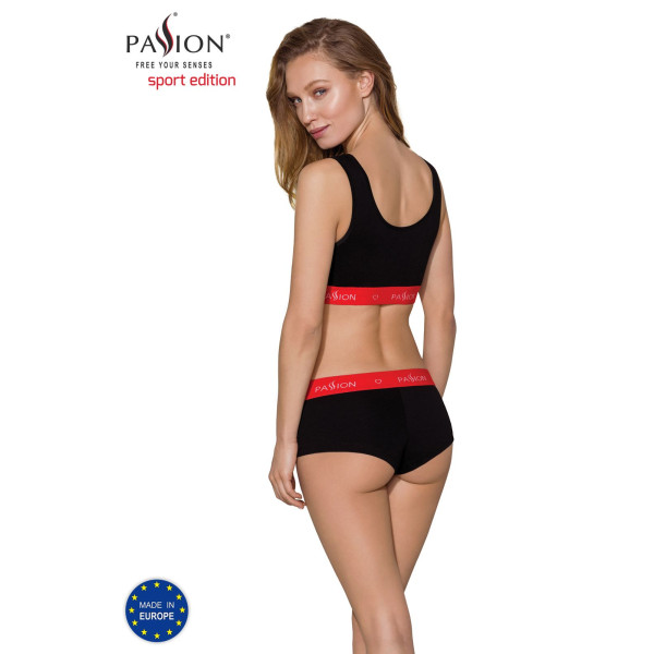 Спортивный топ на широких бретелях Passion PS003 TOP black, размер M