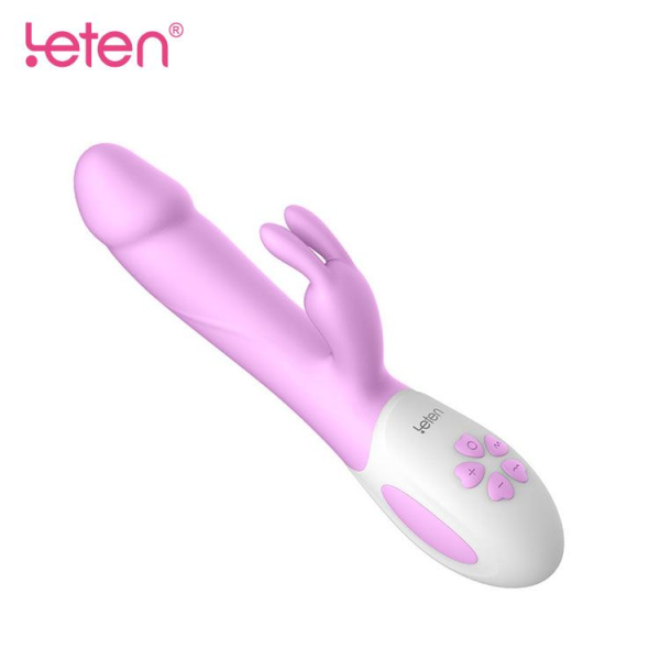 Вибратор-кролик с подогревом Leten Alina Purple