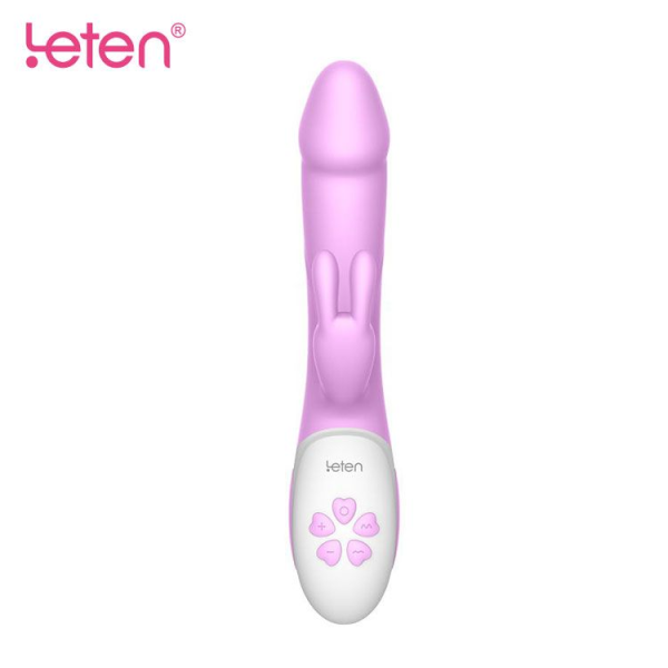 Вибратор-кролик с подогревом Leten Alina Purple