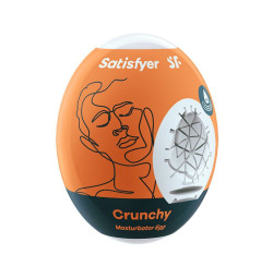 Самосмазывающийся мастурбатор-яйцо Satisfyer Egg Crunchy, одноразовый, не требует смазки