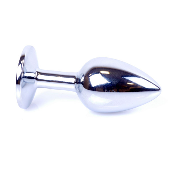 Анальная пробка Boss Series - Jewellery Silver PLUG Pink S