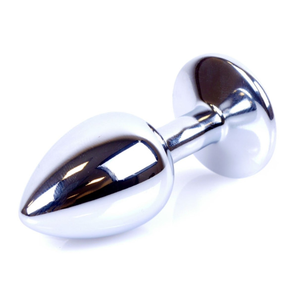 Анальная пробка Boss Series - Jewellery Silver PLUG Pink S