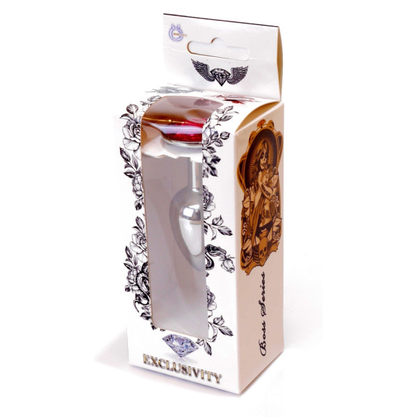 Анальная пробка Boss Series - Jewellery Silver PLUG Pink S