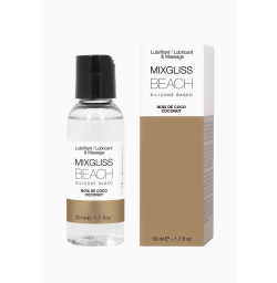 Лубрикант на силиконовой основе MixGliss BEACH - NOIX DE COCO с ароматом кокоса, 50 мл