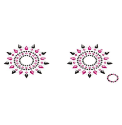 Пэстис из кристаллов Petits Joujoux Gloria set of 2 - Black/Pink