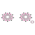 Пэстис из кристаллов Petits Joujoux Gloria set of 2 - Black/Pink