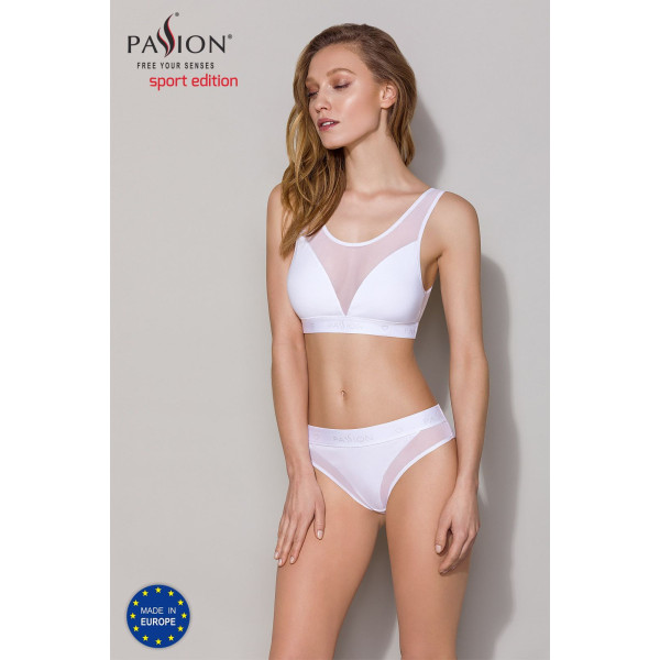 Трусики с прозрачной вставкой Passion PS002 PANTIES white, размер M