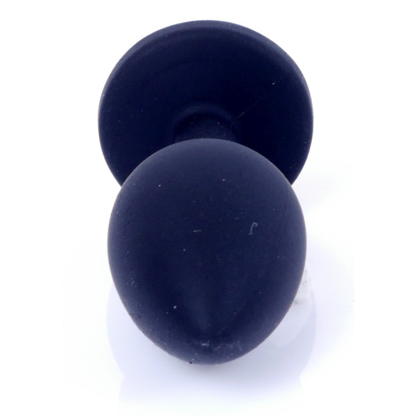 Силиконовая анальная пробка Boss Series - Jewellery Black Silicon PLUG Small Pink S