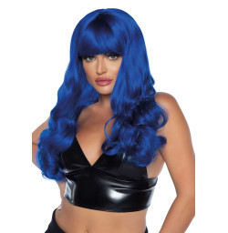 Волнистый парик Leg Avenue Misfit Long Wavy Wig Blue, длинный, реалистичный вид, 61 см