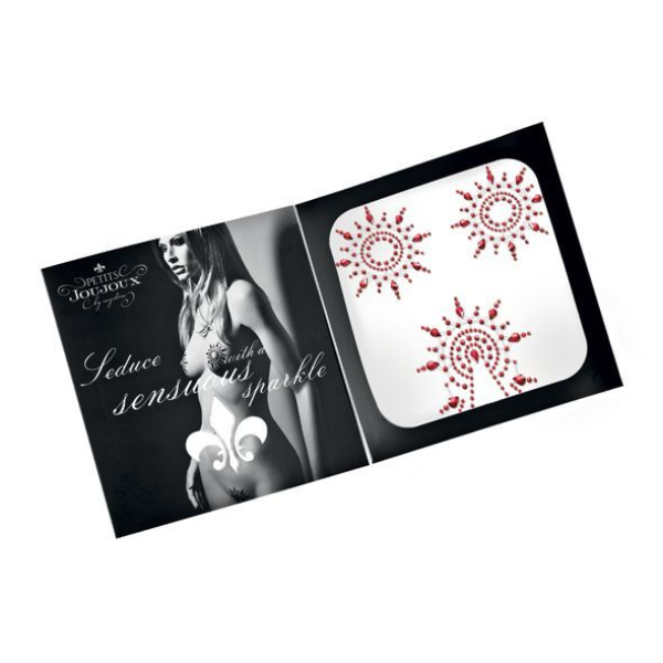 Пэстис из кристаллов Petits Joujoux Gloria set of 3 - Red