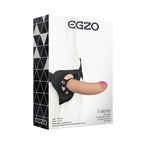 Страпон женский EGZO Evolution, 18*3,5 см