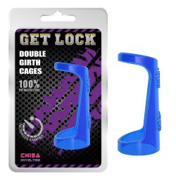 Насадка для поддержания эрекции CHISA Double Girth Cages, Blue