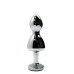 Анальная пробка Wooomy Lollypop Double Ball Metal Plug Blue S
