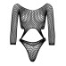 Боди Leg Avenue Top bodysuit with thong back Black