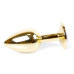 Анальная пробка Boss Series - Jewellery Gold PLUG Purple S
