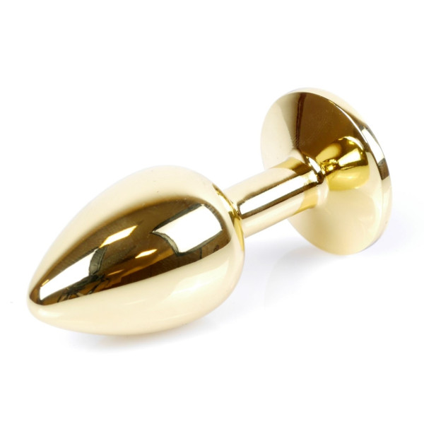 Анальная пробка Boss Series - Jewellery Gold PLUG Purple S