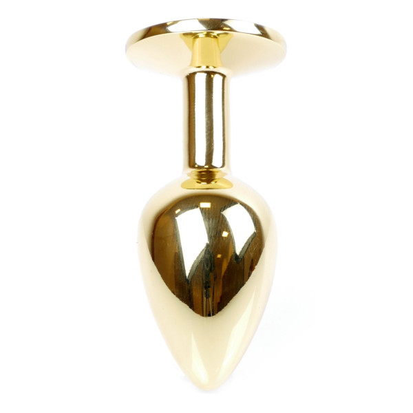 Анальная пробка Boss Series - Jewellery Gold PLUG Purple S