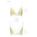 Спортивный топ с двойными бретелями Passion PS007 TOP yellow, размер M