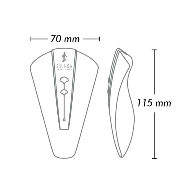 Клиторальный вибратор Shunga - Obi Intimate Massager Rasberry
