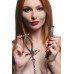 Зажим для половых губ с поводком Master Series Pussy Tugger Adjustable Vagina Clamp with Chain