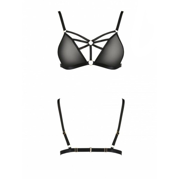Бюстгальтер-стрепы MEGGY BRA black Passion Exclusive XXL/XXXL 