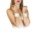 Наручники Leather Restraints Hand Cuffs, WHITE