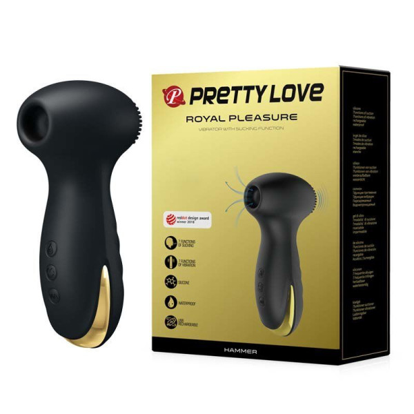 Вакуумный вибростимулятор клитора Baile PrettyLove Hammer Royal Plesure
